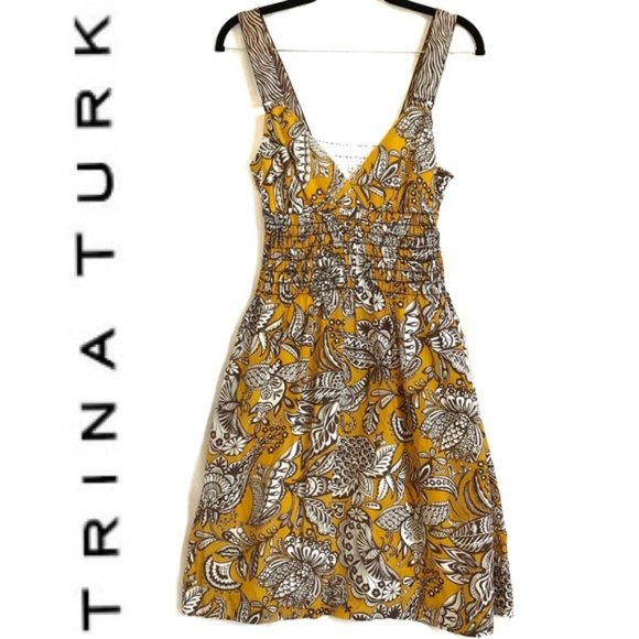 Trina Turk Dresses & Skirts - Trina Turk Silk Paisley/Floral Sun Dress